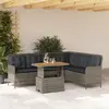 Image de vidaXL Salon de jardin 2 pcs avec coussins Gris Résine tressée