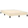 Image de vidaXL Bedframe zonder matras 120x190 cm stof crèmekleurig