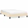 Image de vidaXL Cadre de lit sans matelas crème 120x190 cm tissu