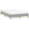 Image de vidaXL Cadre de lit sans matelas gris clair 120x190 cm tissu