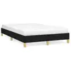 Image de vidaXL Cadre de lit sans matelas noir 120x190 cm tissu