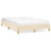 Image de vidaXL Cadre de lit sans matelas crème 120x190 cm tissu