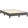 Image de vidaXL Bedframe zonder matras 120x190 cm kunstleer grijs