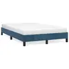 Image de vidaXL Cadre de lit sans matelas bleu foncé 120x190 cm velours