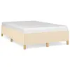 Image de vidaXL Cadre de lit sans matelas crème 120x190 cm tissu