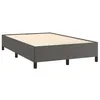 Image de vidaXL Bedframe zonder matras 120x190 cm kunstleer grijs