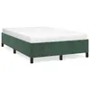 Image de vidaXL Cadre de lit sans matelas vert foncé 120x190 cm velours
