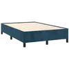 Image de vidaXL Cadre de lit sans matelas bleu foncé 120x190 cm velours