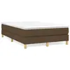 Image de vidaXL Sommier à lattes de lit et matelas marron foncé 120x190cm tissu