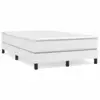 Image de vidaXL Sommier à lattes de lit avec matelas blanc 120x190cm similicuir