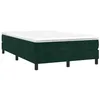 Image de vidaXL Sommier à lattes de lit avec matelas vert foncé 120x190 cm