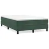 Image de vidaXL Sommier à lattes de lit avec matelas vert foncé 120x190 cm