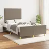 Image de vidaXL Cadre de lit sans matelas taupe 120x190 cm tissu