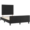 Image de vidaXL Cadre de lit sans matelas noir 120x190 cm similicuir