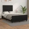 Image de vidaXL Cadre de lit sans matelas noir 120x190 cm similicuir