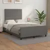 Image de vidaXL Cadre de lit sans matelas gris 120x190 cm similicuir