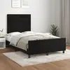 Image de vidaXL Cadre de lit sans matelas noir 120x190 cm velours