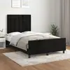 Image de vidaXL Cadre de lit sans matelas noir 120x190 cm velours