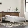 Image de vidaXL Cadre de lit sans matelas sonoma gris 75x190 cm