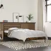 Image de vidaXL Cadre de lit sans matelas chêne fumé 90x190 cm