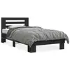 Image de vidaXL Cadre de lit sans matelas noir 75x190 cm