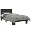 Image de vidaXL Cadre de lit sans matelas noir 75x190 cm