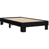 Image de vidaXL Cadre de lit sans matelas noir 90x200 cm