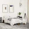 Image de vidaXL Cadre de lit sans matelas chêne fumé 140x190 cm