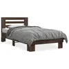 Image de vidaXL Cadre de lit sans matelas chêne marron 90x190 cm