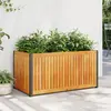 Image de vidaXL Jardinière 85x45x44 cm bois massif d'acacia et acier