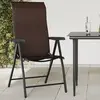 Image de vidaXL Chaises pliables de jardin lot de 8 marron résine tressée