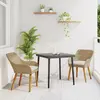 Image de vidaXL Ensemble de salle à manger pour jardin 3 pc Beige polyrotin