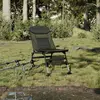 Image de vidaXL Chaise de pêche avec pieds à boue réglables pliable vert