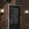 Image de vidaXL Applique murale d'extérieur noir acier inoxydable