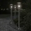 Image de vidaXL Lampadaire d'extérieur argenté 100 cm acier inoxydable