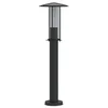 Image de vidaXL Vloerlamp voor buiten 60 cm roestvrij staal zwart