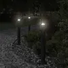 Image de vidaXL Lampadaire d'extérieur noir 60 cm acier inoxydable