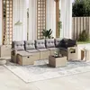 Image de vidaXL Salon de jardin avec coussins 8pcs mélange beige résine tressée