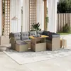 Image de vidaXL Salon de jardin avec coussins 8 pcs beige résine tressée