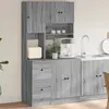 Image de vidaXL Armoire de cuisine sonoma gris 95x50x180 cm bois d ingénierie