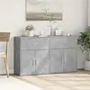 Image de vidaXL Buffets 2 pcs gris béton 60x31x70 cm bois d'ingénierie