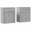 Image de vidaXL Buffets 2 pcs sonoma gris 60x31x70 cm bois d'ingénierie