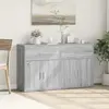 Image de vidaXL Buffets 2 pcs sonoma gris 60x31x70 cm bois d'ingénierie
