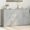Image de vidaXL Buffets 2 pcs gris béton 60x31x70 cm bois d'ingénierie