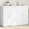 Image de vidaXL Buffets 2 pcs blanc 60x31x84 cm bois d'ingénierie