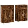 Image de vidaXL Buffets 2 pcs chêne fumé 60x30x84 cm bois d'ingénierie