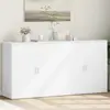 Image de vidaXL Buffets 2 pcs blanc 79x38x80 cm bois d’ingénierie