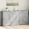 Image de vidaXL Buffets 2 pcs gris béton 79x38x80 cm bois d'ingénierie