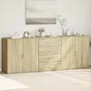 Image de vidaXL Buffets 3 pcs Chêne sonoma Bois d'ingénierie