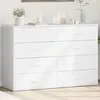 Image de vidaXL Buffets 2 pcs blanc 60x39x80 cm bois d’ingénierie